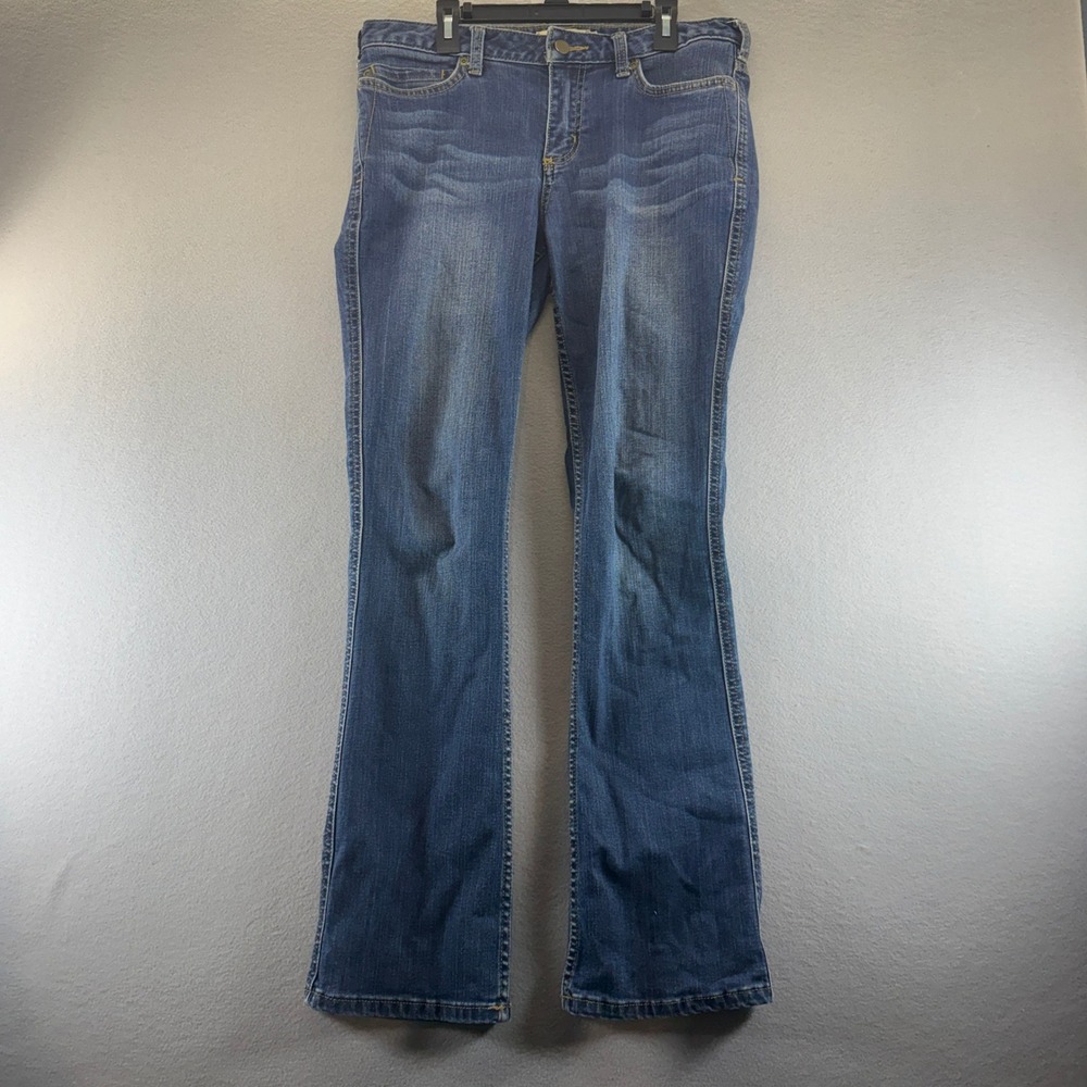 Carhartt Slim Fit Boot Cut Jeans Medium Wash Denim Womens 6 Short